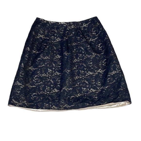 Misha Nonoo Mini Skirt Cream Black Lace Size 0 XS - Picture 2 of 13